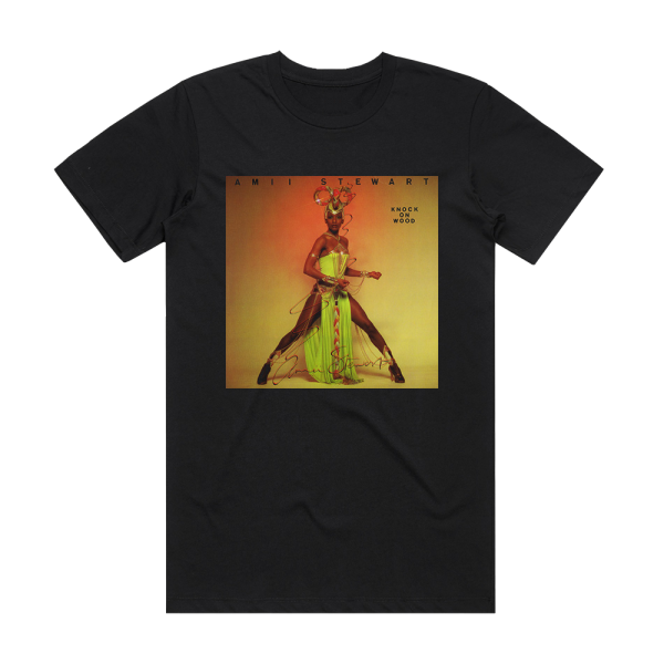 Amii Stewart Knock On Wood Album Cover T-Shirt Black