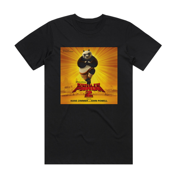 John Powell Kung Fu Panda 2 Album Cover T-Shirt Black – ALBUM COVER T ...