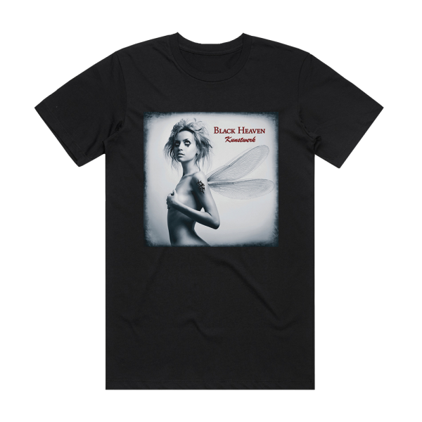 Black Heaven Kunstwerk Album Cover T-Shirt Black