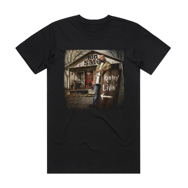 Big Smo Kuntry Livin Album Cover T-Shirt Black