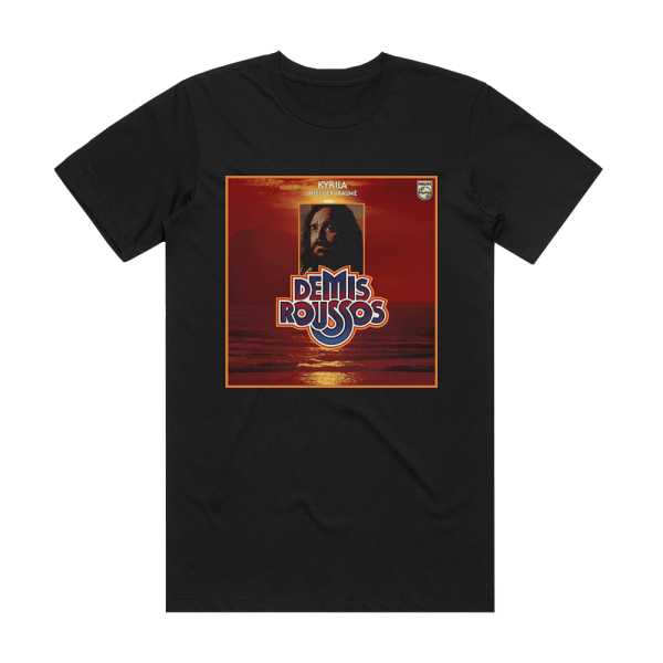 Demis Roussos Kyrila Insel Der Trume Album Cover T-Shirt Black