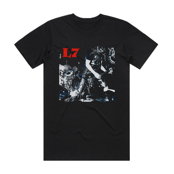 L7 L7 1 Album Cover T-Shirt Black