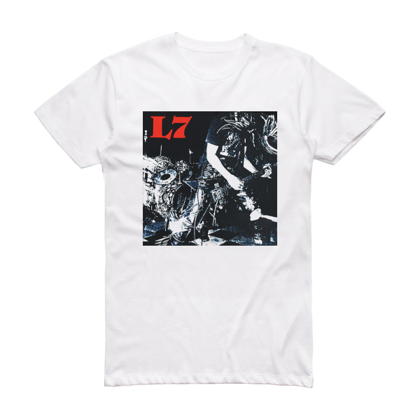 L7 L7 1 Album Cover T-Shirt White