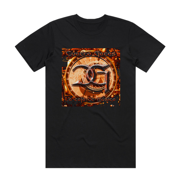 Cuatro Gatos La Caja De Msica Album Cover T-Shirt Black