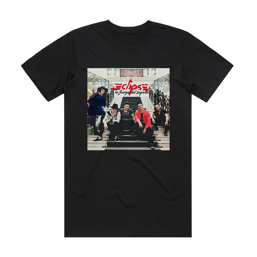 Eclipse Rock La Fuerza Del Espritu Album Cover T-Shirt Black