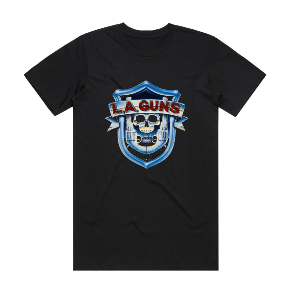 L A Guns La Guns Album Cover T-Shirt Black