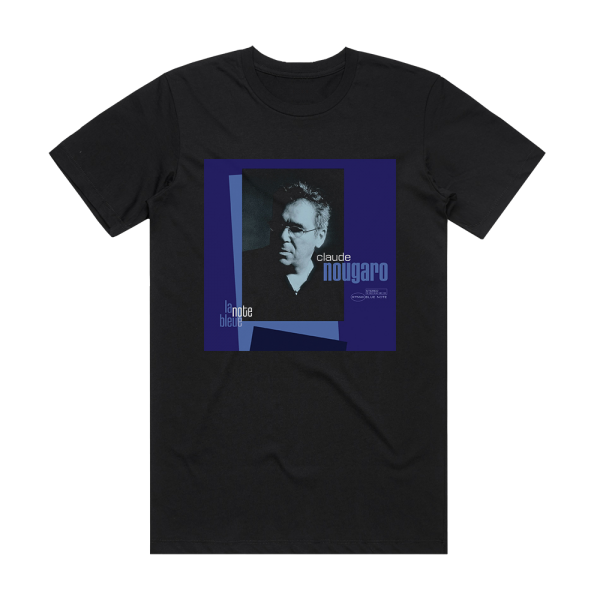Claude Nougaro La Note Bleue Album Cover T-Shirt Black
