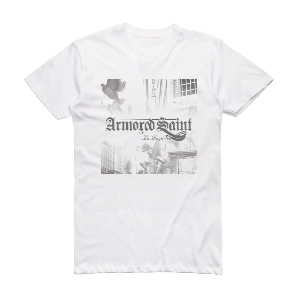 Armored Saint La Raza Album Cover T-Shirt White