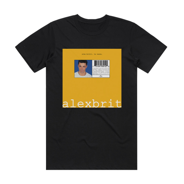 Alex Britti La Vasca Album Cover T-Shirt Black