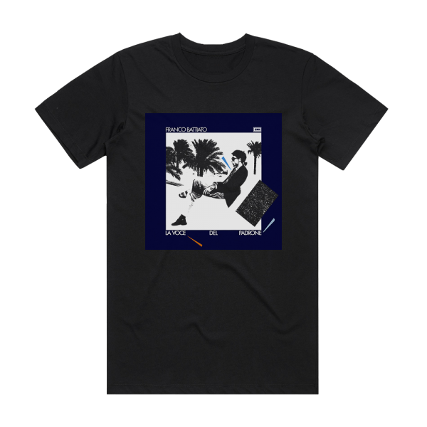 Franco Battiato La Voce Del Padrone Album Cover T-Shirt Black