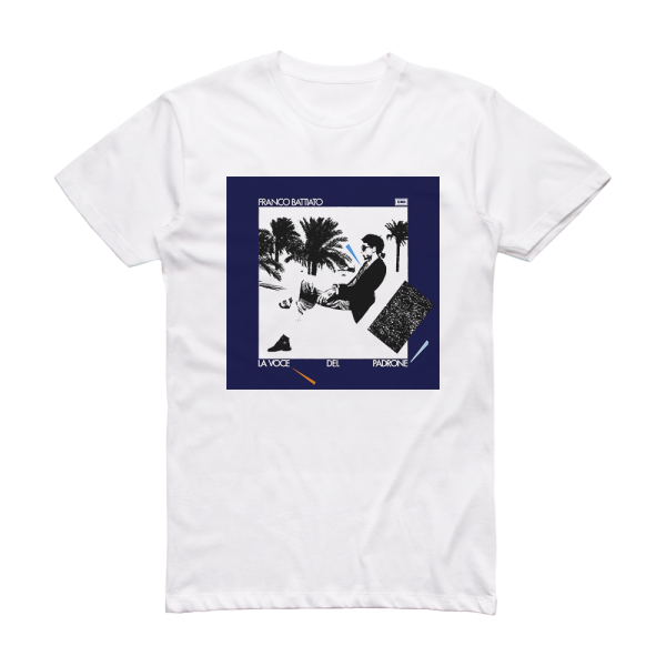 Franco Battiato La Voce Del Padrone Album Cover T-Shirt White