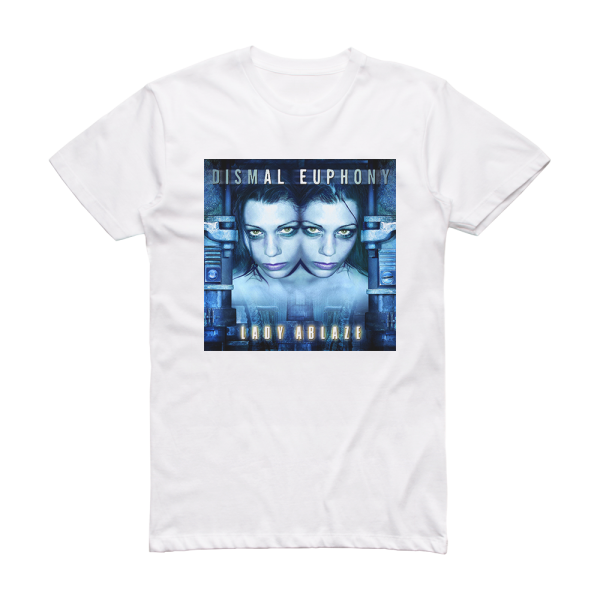 Dismal Euphony Lady Ablaze Album Cover T-Shirt White