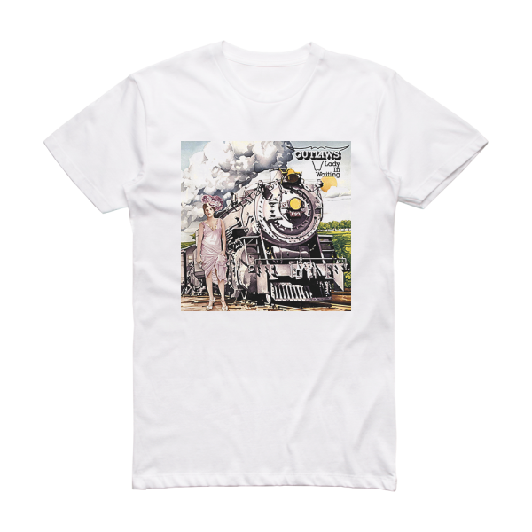 Outlaws Lady In Waiting Album Cover T-Shirt White