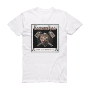 HammerFall Last Man Standing Album Cover T-Shirt White