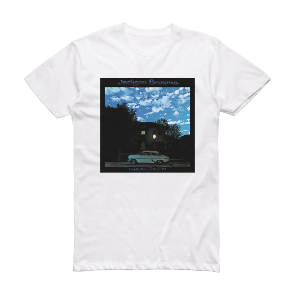 Jackson Browne Late For The Sky Album Cover T-Shirt White