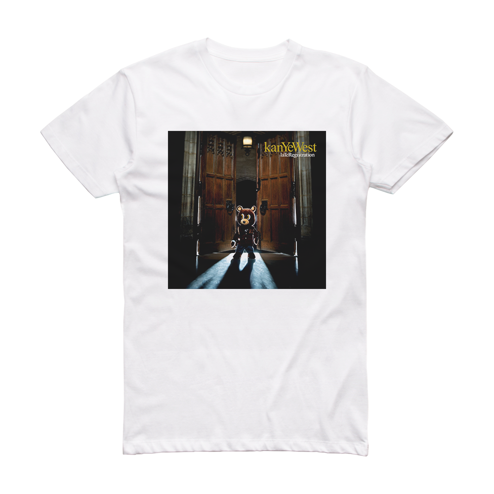 Kanye West Late Registration Album Cover T-Shirt White – ALBUM COVER T ...