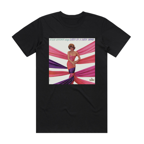 Julie London Latin In A Satin Mood Album Cover T-Shirt Black