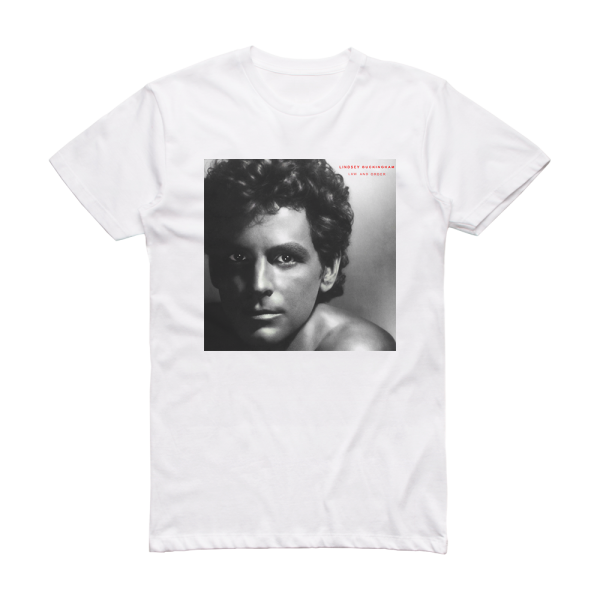 Lindsey Buckingham Law And Order 1 Album Cover T-Shirt White