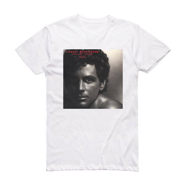 Lindsey Buckingham Law And Order 2 Album Cover T-Shirt White