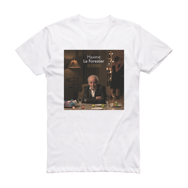 Maxime Le Forestier Le Cadeau Album Cover T-Shirt White