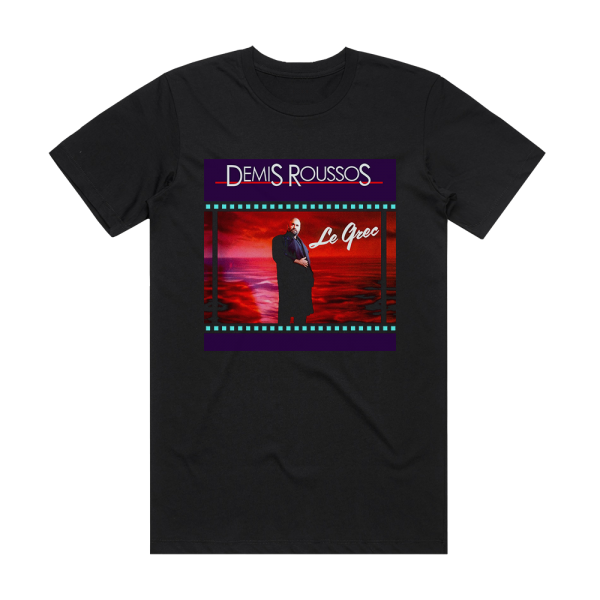 Demis Roussos Le Grec Album Cover T-Shirt Black