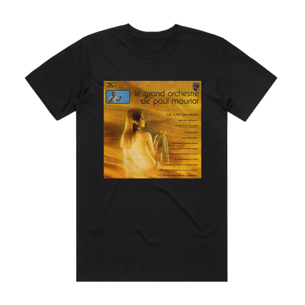 Paul Mauriat Le Lac Majeur Album Cover T-Shirt Black