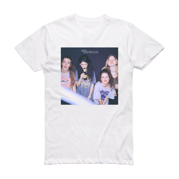 Hinds Leave Me Alone Album Cover T-Shirt White