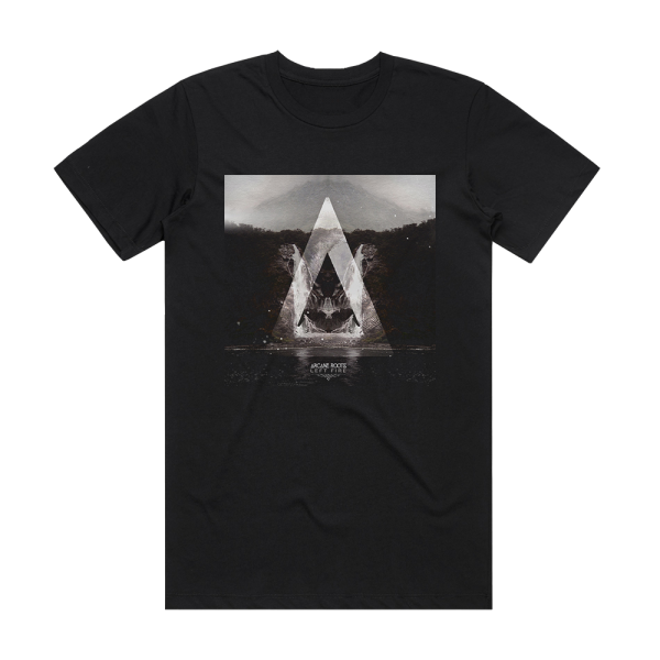 Arcane Roots Left Fire Album Cover T-Shirt Black