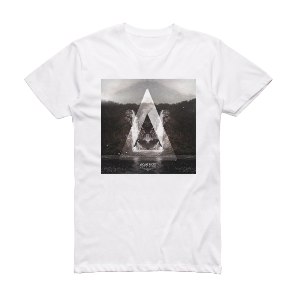 Arcane Roots Left Fire Album Cover T-Shirt White