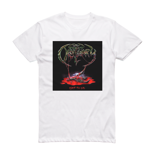 Obituary Left To Die Album Cover T-Shirt White