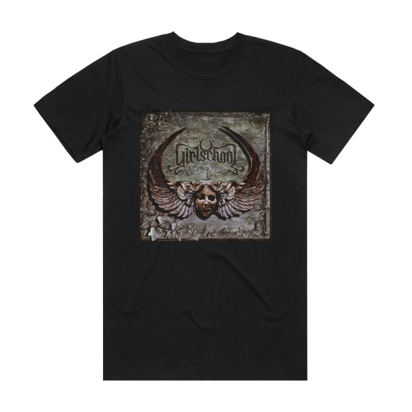 Girlschool Legacy Album Cover T-Shirt Black