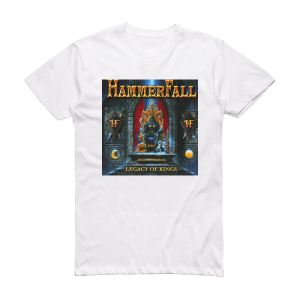 HammerFall Legacy Of Kings 1 Album Cover T-Shirt White