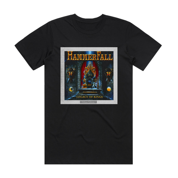 HammerFall Legacy Of Kings 2 Album Cover T-Shirt Black