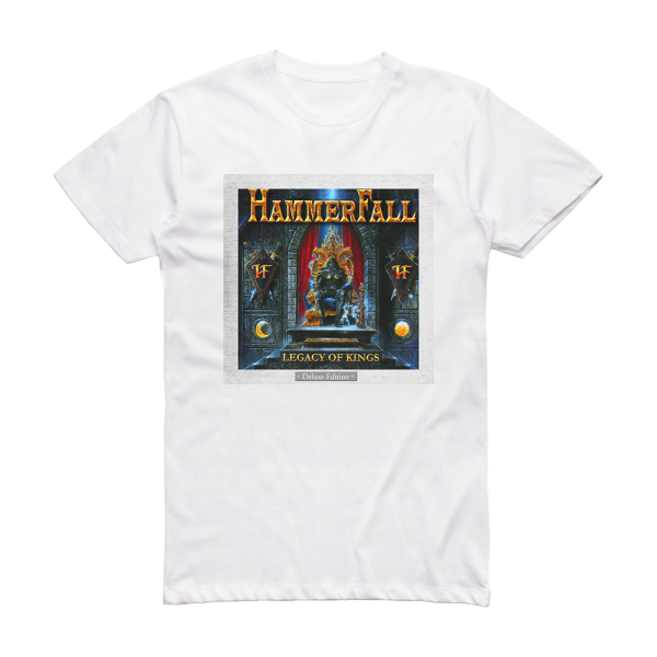 HammerFall Legacy Of Kings 2 Album Cover T-Shirt White