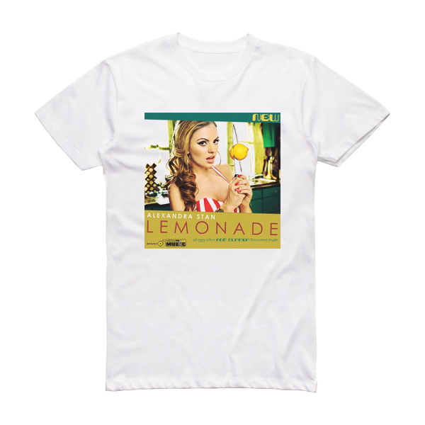 Alexandra Stan Lemonade 3 Album Cover T-Shirt White