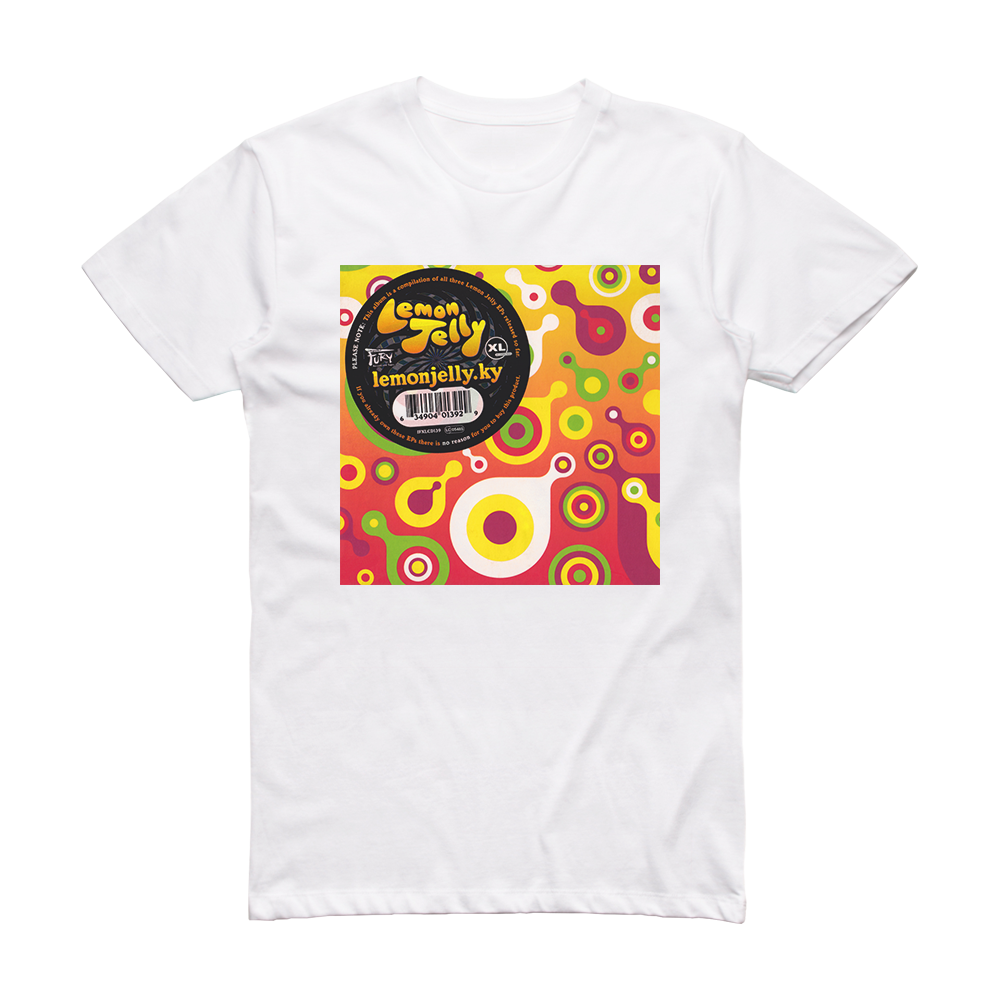 Lemon Jelly Lemonjellyky Album Cover T-Shirt White – ALBUM COVER T-SHIRTS