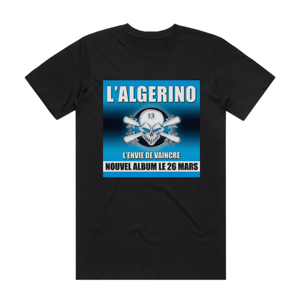 L Algerino Lenvie De Vaincre Album Cover T-Shirt Black