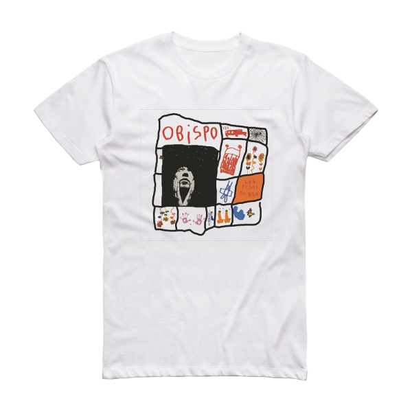 Pascal Obispo Les Fleurs Du Bien Album Cover T-Shirt White