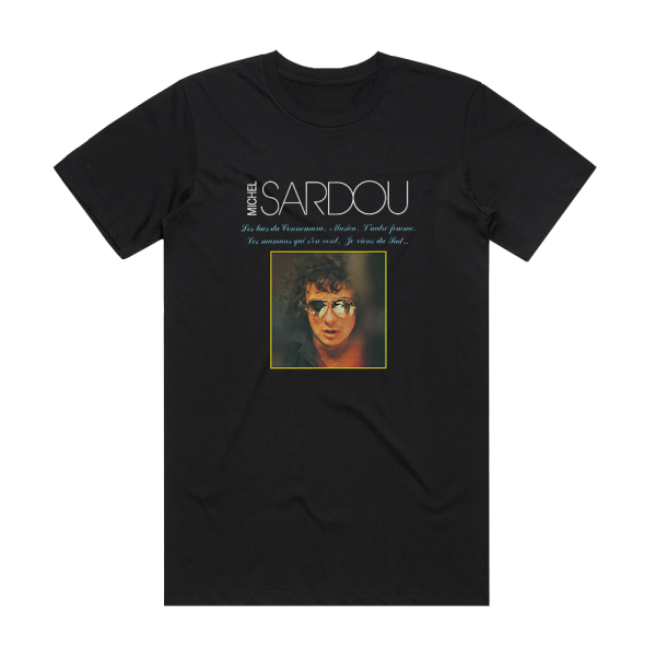 Michel Sardou Les Lacs Du Connemara Album Cover T-Shirt Black