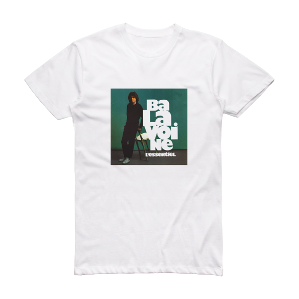 Daniel Balavoine Lessentiel Album Cover T-Shirt White
