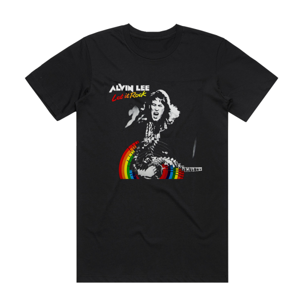 Alvin Lee Let It Rock Album Cover T-Shirt Black