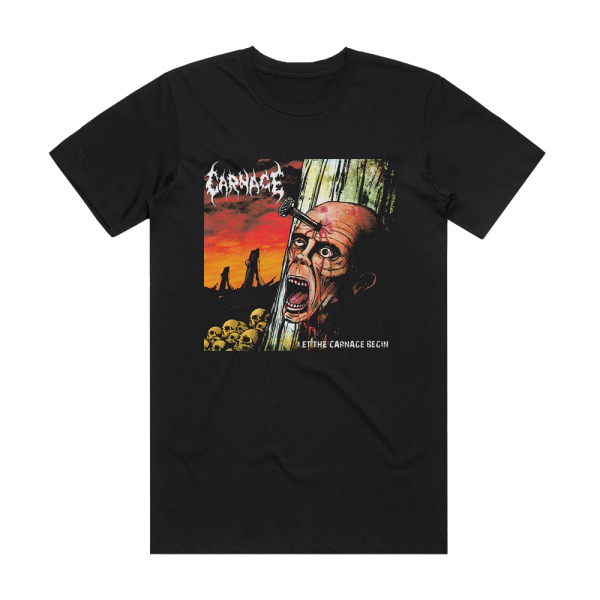 Carnage Let The Carnage Begin Album Cover T-Shirt Black
