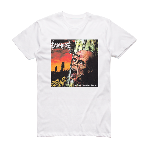 Carnage Let The Carnage Begin Album Cover T-Shirt White