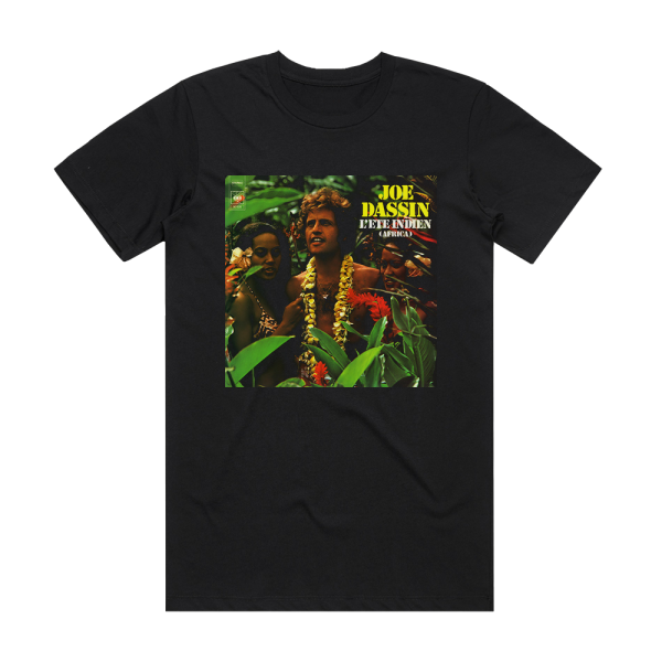 Joe Dassin Lete Indien Africa Album Cover T-Shirt Black