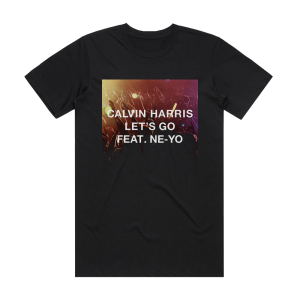 Calvin Harris Lets Go 1 Album Cover T-Shirt Black