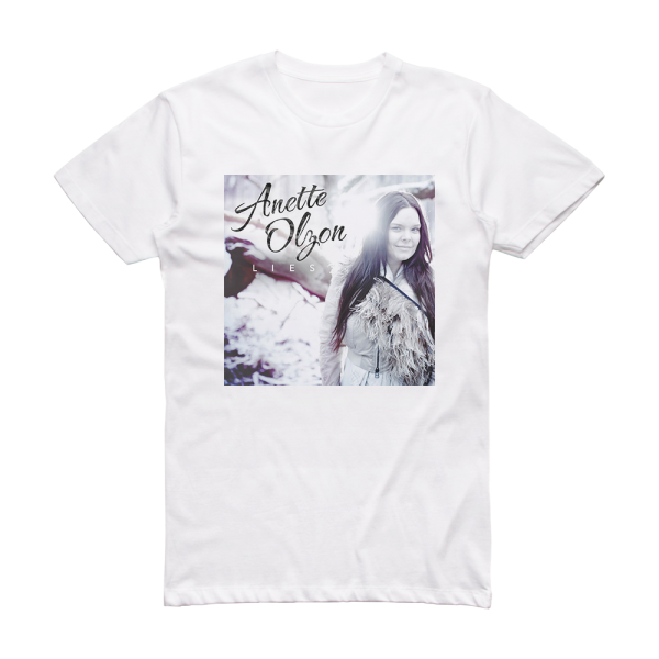 Anette Olzon Lies Album Cover T-Shirt White