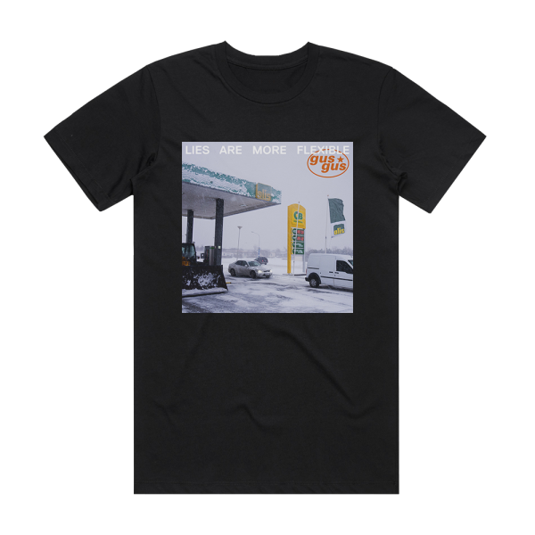 GusGus Lies Are More Flexible Album Cover T-Shirt Black
