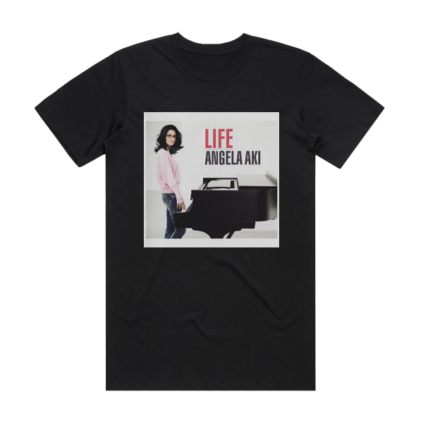 Angela Aki Life Album Cover T-Shirt Black