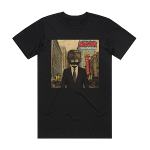 Allister Life Behind Machines Album Cover T-Shirt Black