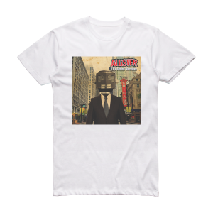 Allister Life Behind Machines Album Cover T-Shirt White